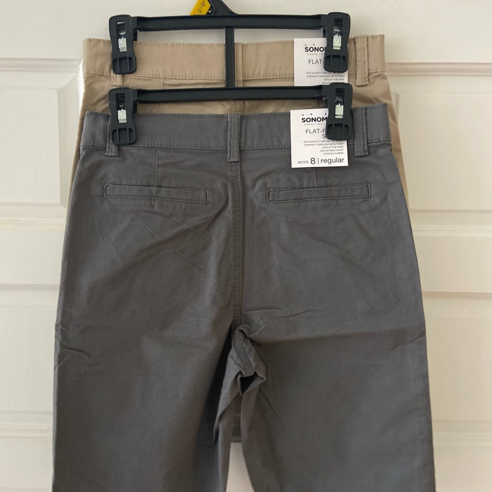 Boys Shorts - New w/ Tags, Size 8
Tan & Dark Gray